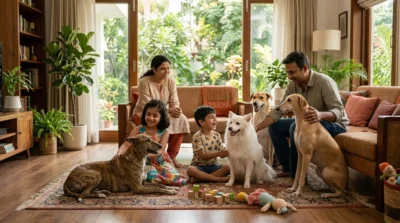Indian dog breeds at home